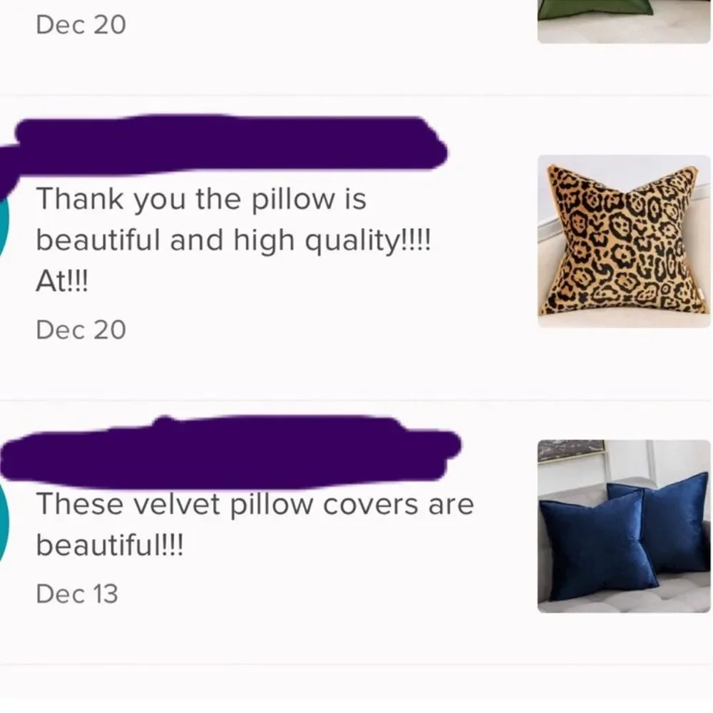 2 Saphire Navy Blue VELVET Euro Accent Pillow Covers Luxury Hotel Vibes